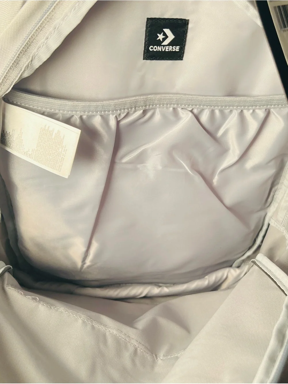 Converse Go 2 Backpack Gray Chuck Taylor All Star Logo School Book bag NWT 18”